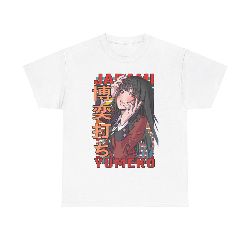 Yumeko Jabami Kakegurui Compulsive Gambler Retro Style Anime Unisex TShirt 1