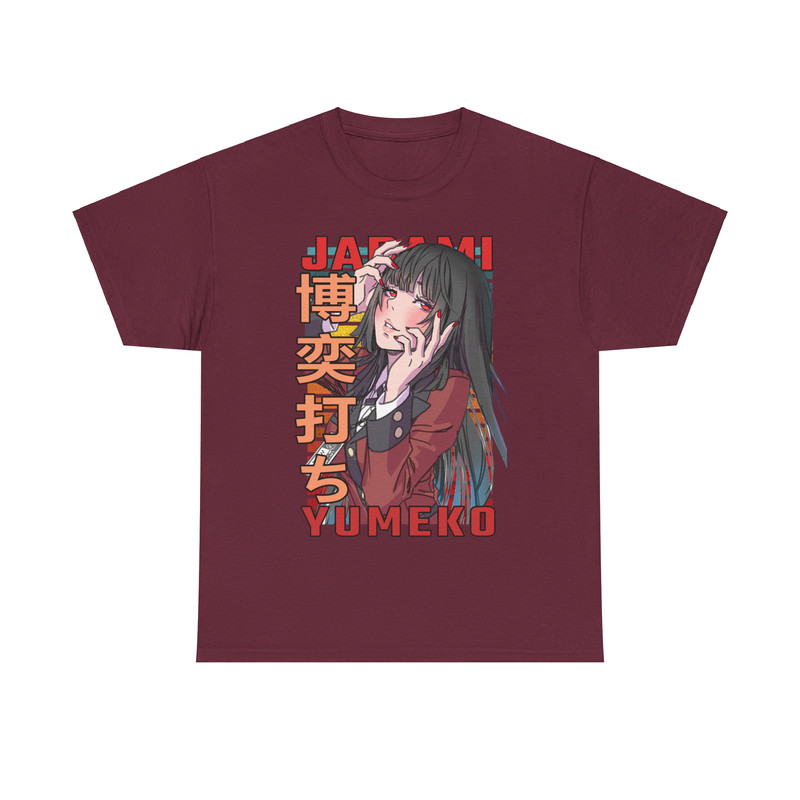 Yumeko Jabami Kakegurui Compulsive Gambler Retro Style Anime Unisex TShirt 2