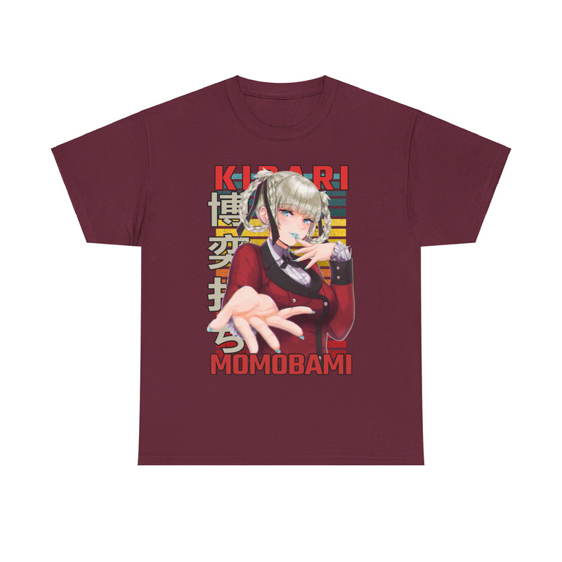Kirari Momobami Kakegurui Compulsive Gambler Retro Style Anime Unisex TShirt 2