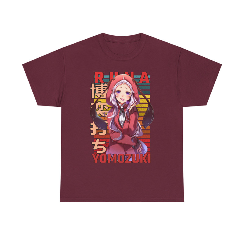 Runa Yomozuki Kakegurui Compulsive Gambler Retro Style Anime Unisex TShirt 2