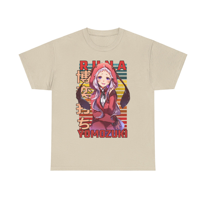 Runa Yomozuki Kakegurui Compulsive Gambler Retro Style Anime Unisex TShirt 3