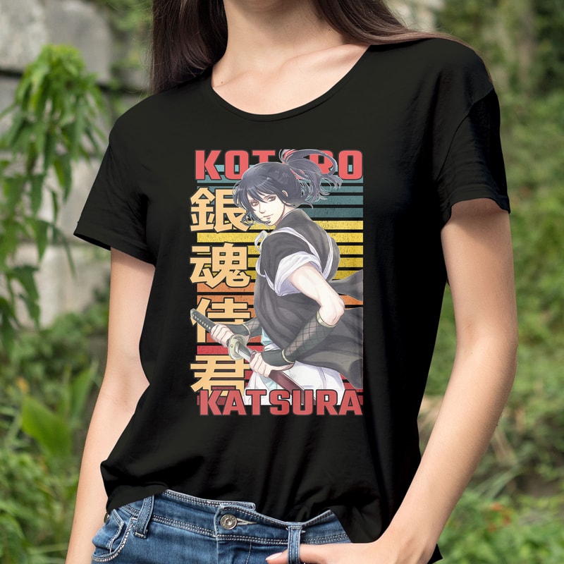 Kotaro Katsura Gintama Retro Style Anime Unisex TShirt 0