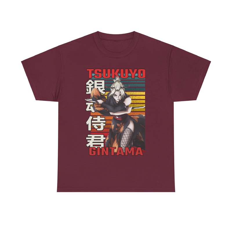 Tsukuyo Gintama Retro Style Anime Unisex TShirt 2