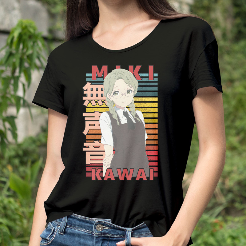 Miki Kawai A Silent Voice Koe No Katachi Retro Style Anime Unisex TShirt 0