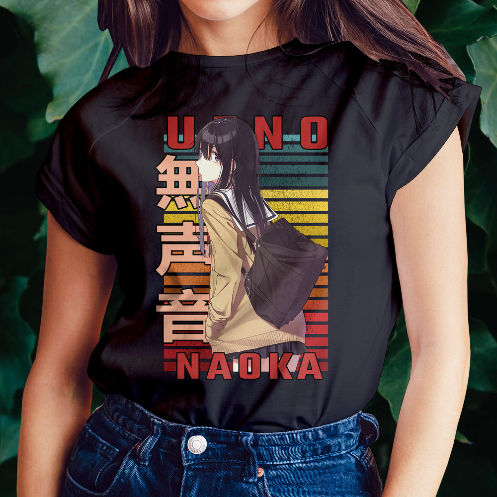 Naoka Ueno A Silent Voice Koe No Katachi Retro Style Anime Unisex TShirt 0