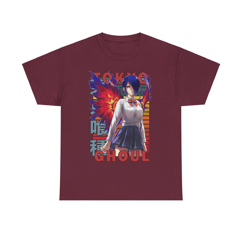 Touka Kirishima Tokyo Ghoul Tokyo Guru Retro Style Anime Unisex TShirt 2