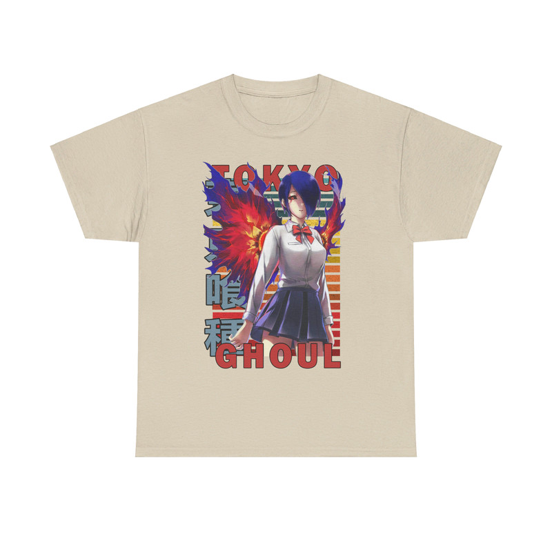 Touka Kirishima Tokyo Ghoul Tokyo Guru Retro Style Anime Unisex TShirt 3