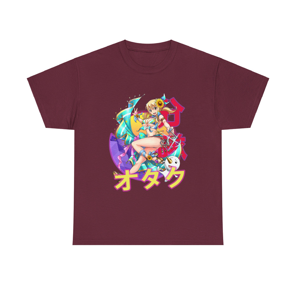 Lucy Heartfilia Fairy Tail Feari Teiru Retro Sunset Anime Unisex TShirt 2