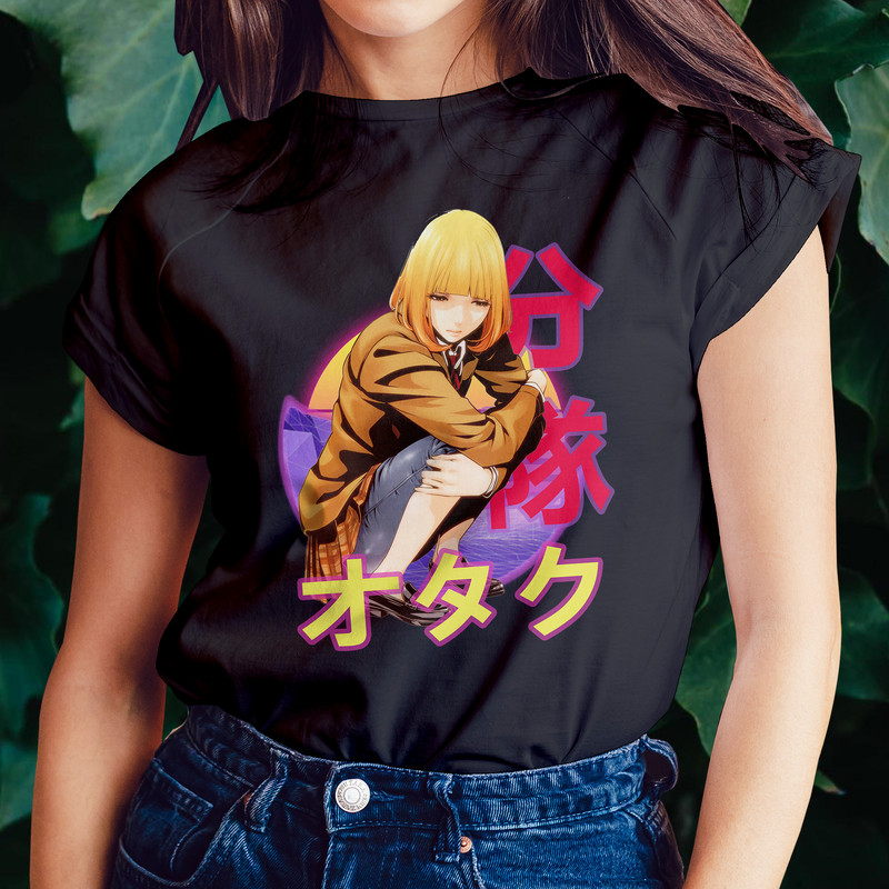 Hana Midorikawa Prison School Purizun Sukuru Retro Sunset Anime Unisex TShirt 0