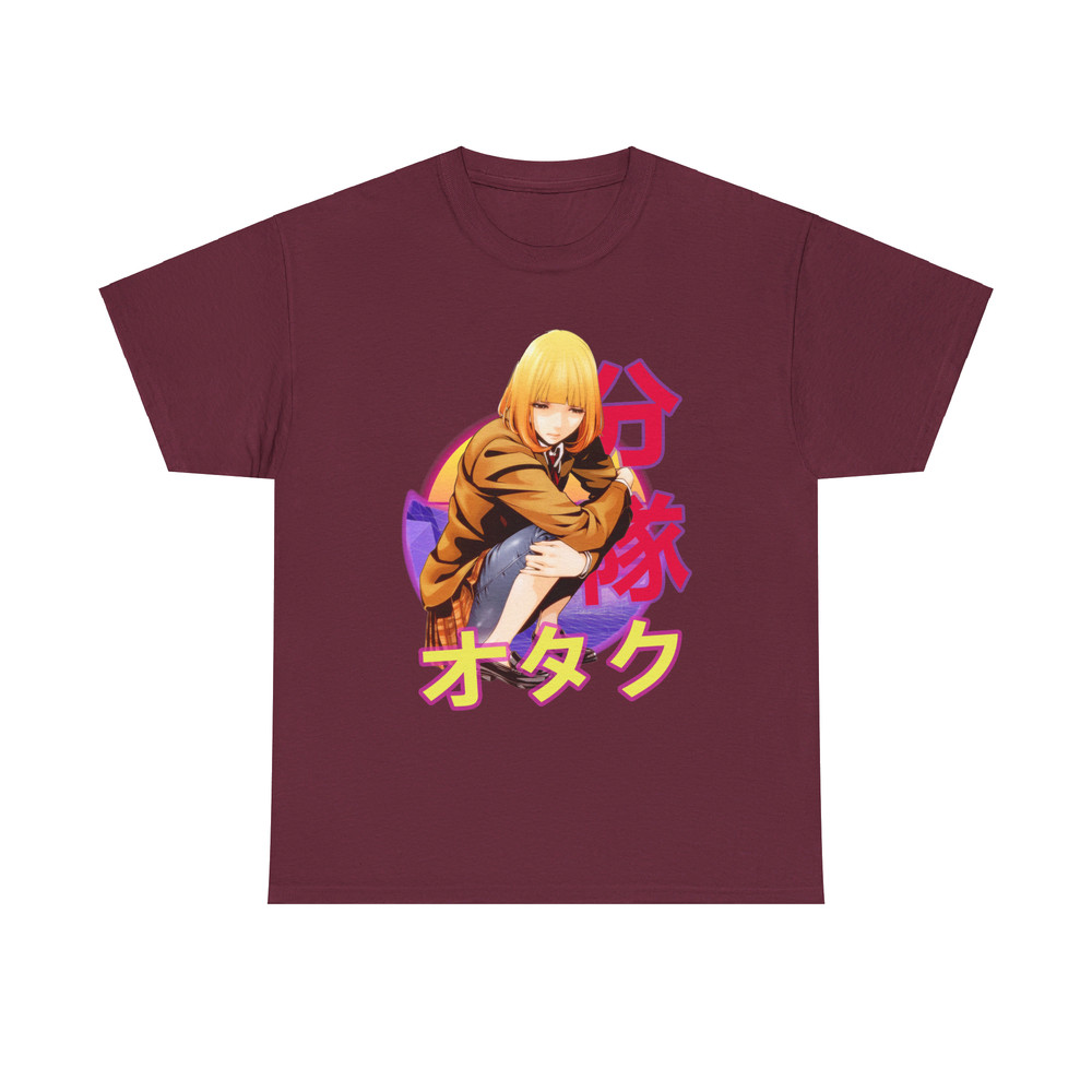 Hana Midorikawa Prison School Purizun Sukuru Retro Sunset Anime Unisex TShirt 2