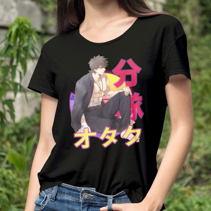 Kirei Kotomine Fate Zero Retro Sunset Anime Unisex TShirt 0