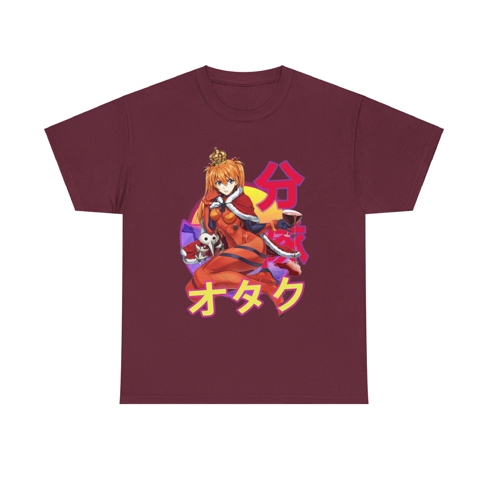 Asuka Langley Soryu Neon Genesis Evangelion Retro Sunset Anime Unisex TShirt 2