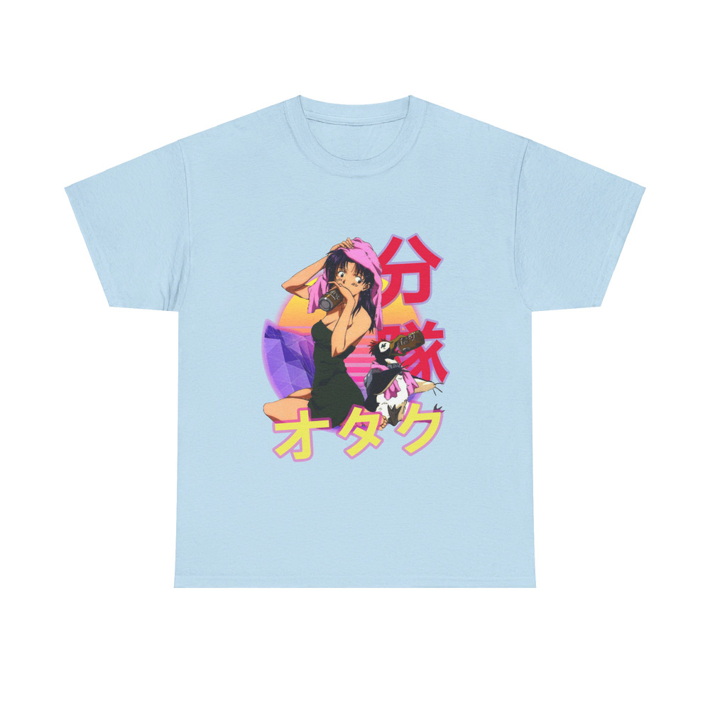 Misato Katsuragi Neon Genesis Evangelion Retro Sunset Anime Unisex TShirt 4