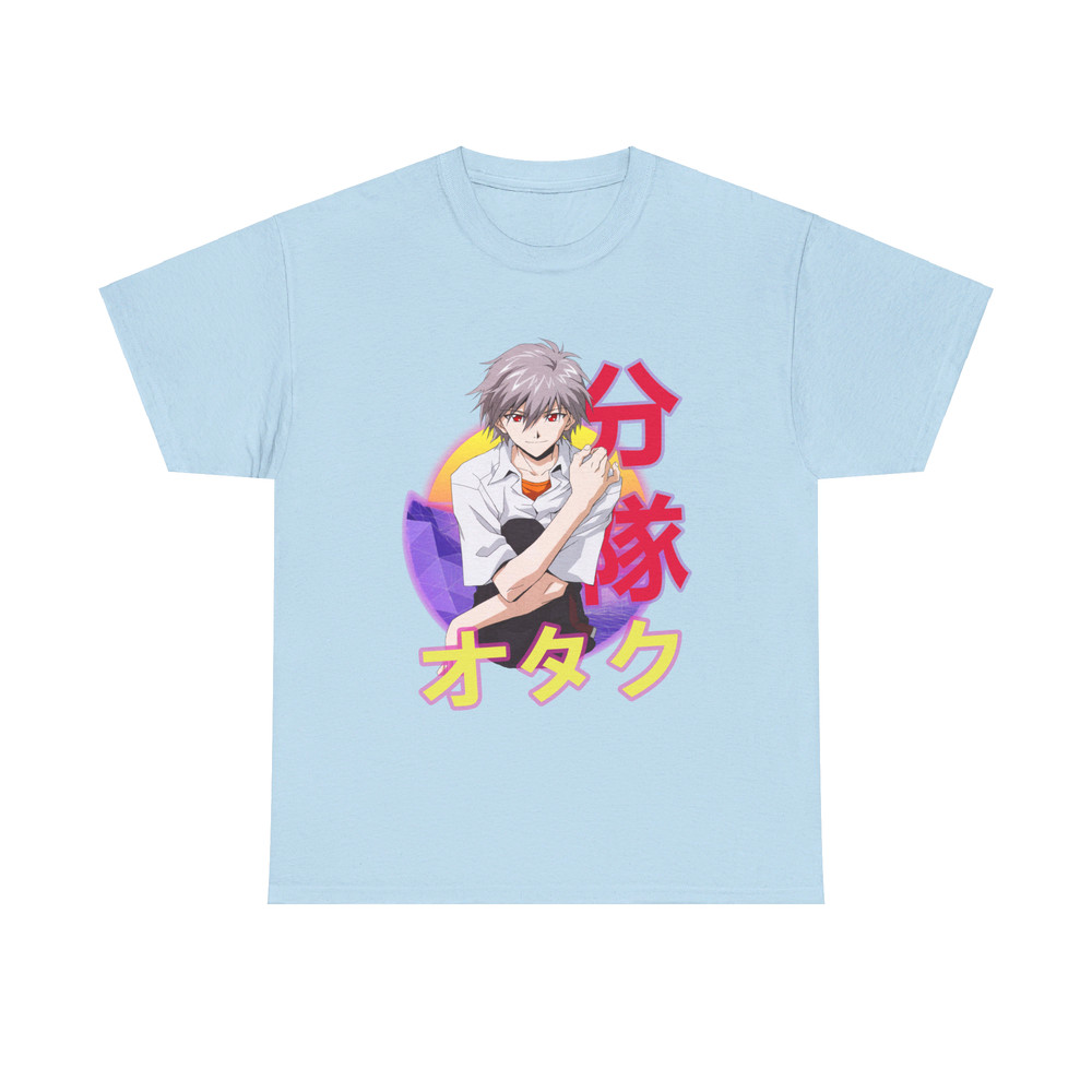 Kaworu Nagisa Neon Genesis Evangelion Retro Sunset Anime Unisex TShirt 4