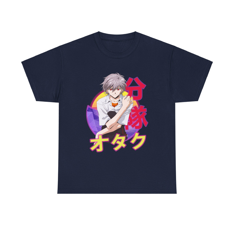Kaworu Nagisa Neon Genesis Evangelion Retro Sunset Anime Unisex TShirt 5