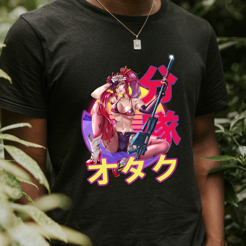 Yoko Littner Tengen Toppa Gurren Lagann Retro Sunset Anime Unisex TShirt 0