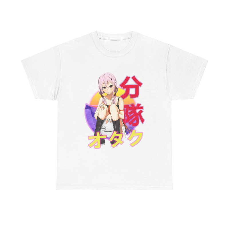 Inori Yuzuriha Guilty Crown Giruti Kuraun Retro Sunset Anime Unisex TShirt 1