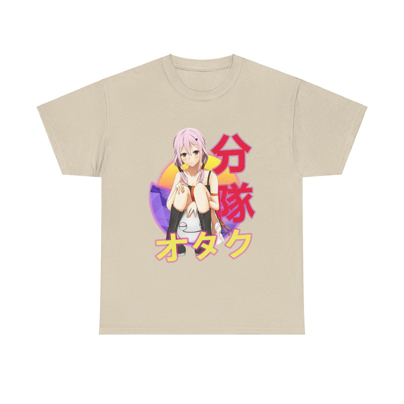 Inori Yuzuriha Guilty Crown Giruti Kuraun Retro Sunset Anime Unisex TShirt 3