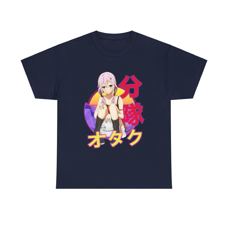 Inori Yuzuriha Guilty Crown Giruti Kuraun Retro Sunset Anime Unisex TShirt 5