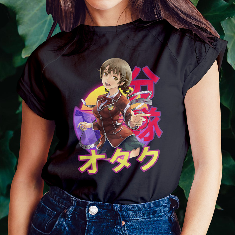 Hare Menjou Guilty Crown Giruti Kuraun Retro Sunset Anime Unisex TShirt 0