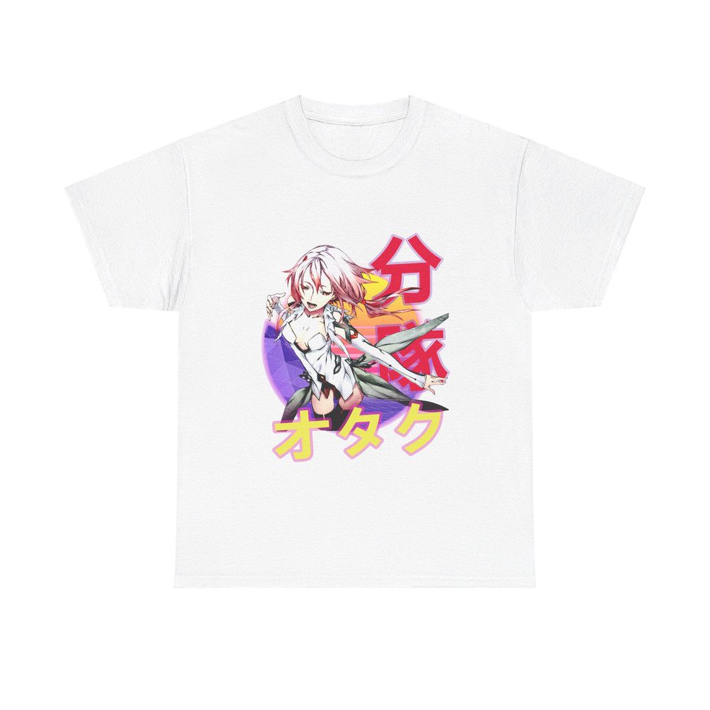 Inori Yuzuriha V2 Guilty Crown Giruti Kuraun Retro Sunset Anime Unisex TShirt 1