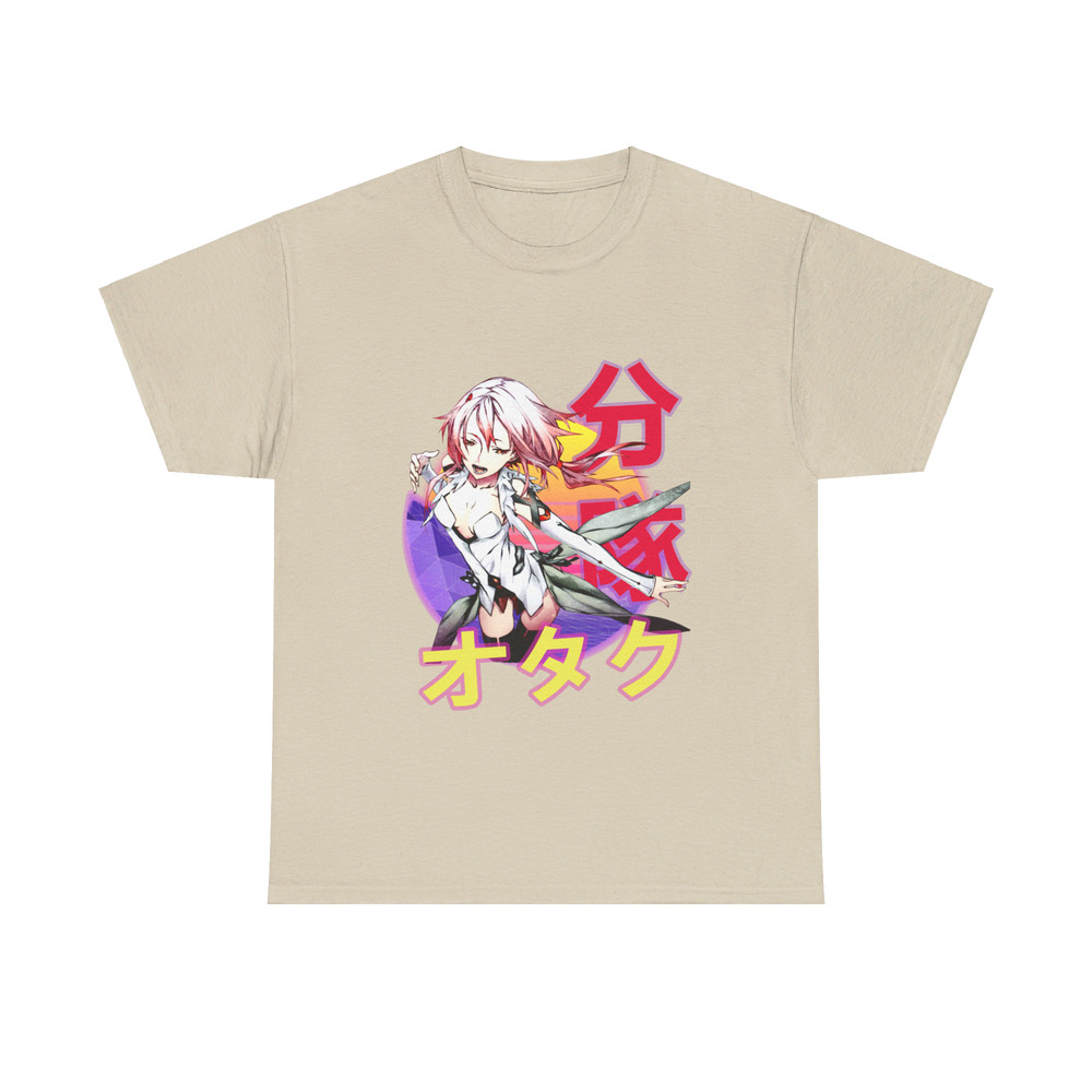 Inori Yuzuriha V2 Guilty Crown Giruti Kuraun Retro Sunset Anime Unisex TShirt 3