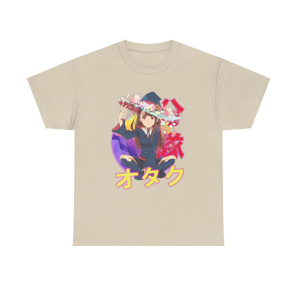 Akko Atsuko Kagari Little Witch Academia Ritoru Witchi Akademia Retro Sunset Anime Unisex TShirt 3