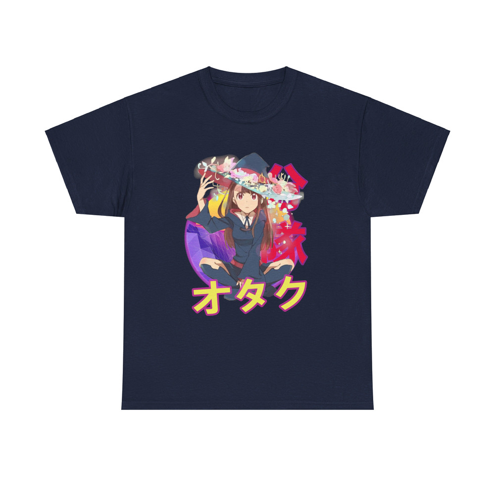Akko Atsuko Kagari Little Witch Academia Ritoru Witchi Akademia Retro Sunset Anime Unisex TShirt 5