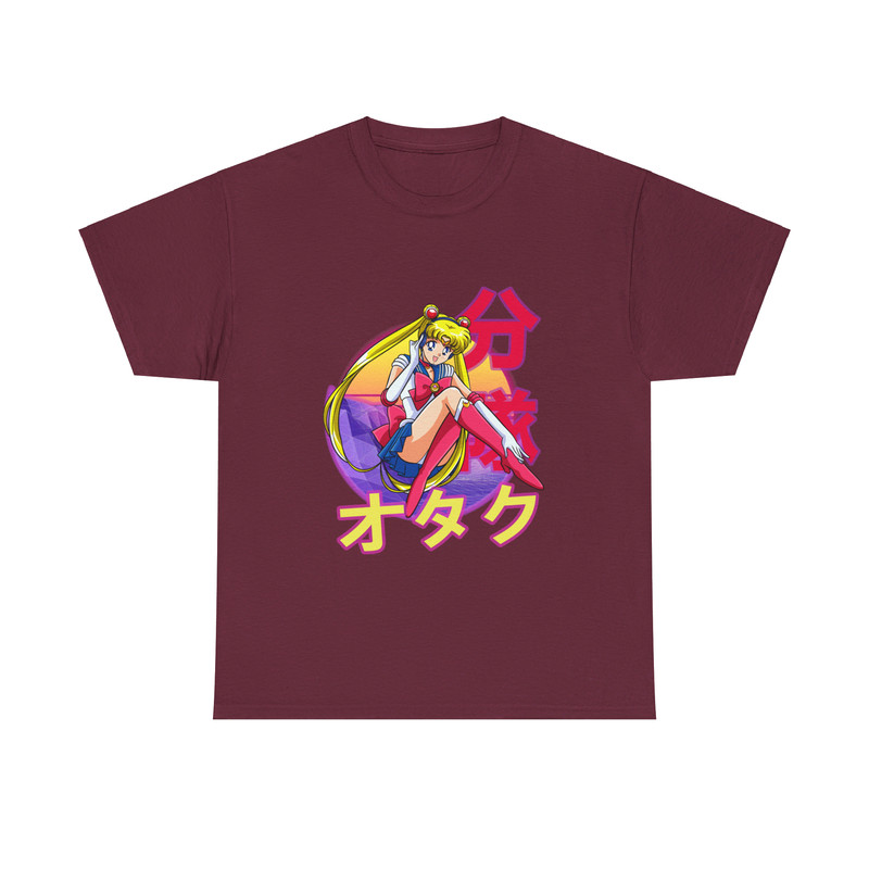 Usagi Tsukino Sailor Moon Sera Mun Retro Sunset Anime Unisex TShirt 2