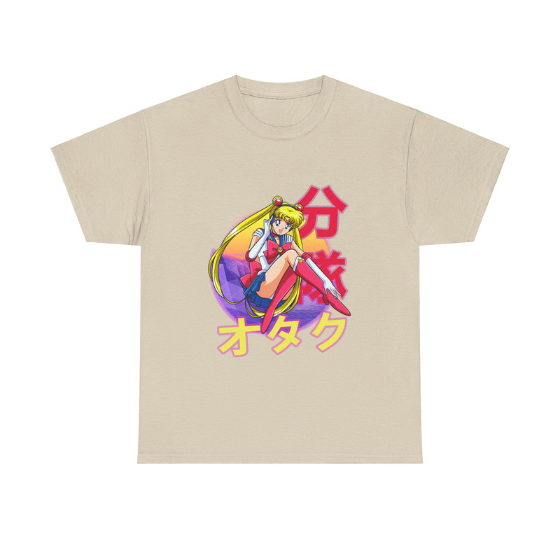 Usagi Tsukino Sailor Moon Sera Mun Retro Sunset Anime Unisex TShirt 3