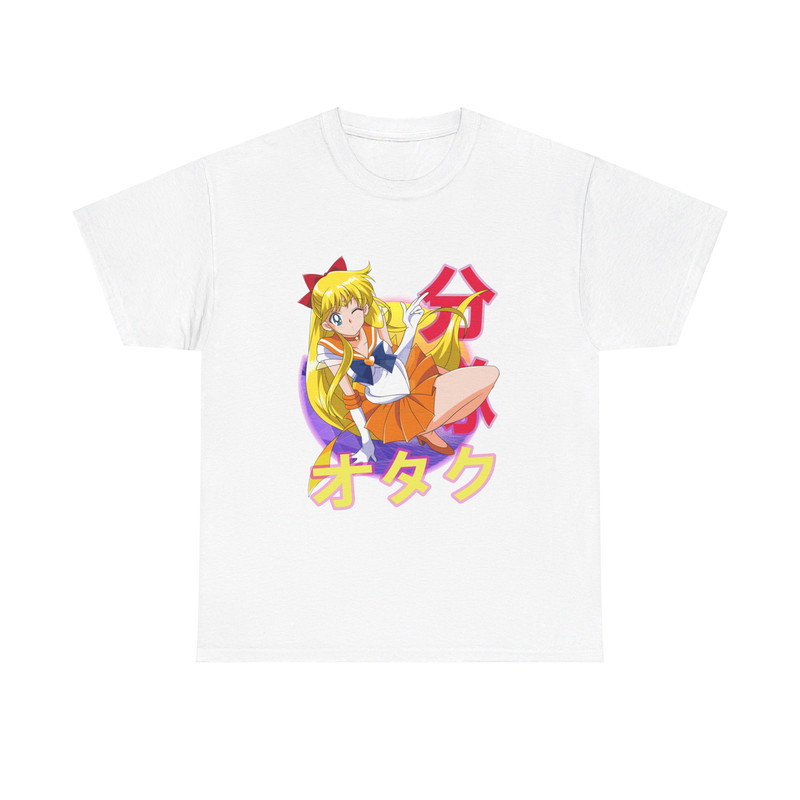 Minako Aino Sailor Venus Sailor Moon Sera Mun Retro Sunset Anime Unisex TShirt 1