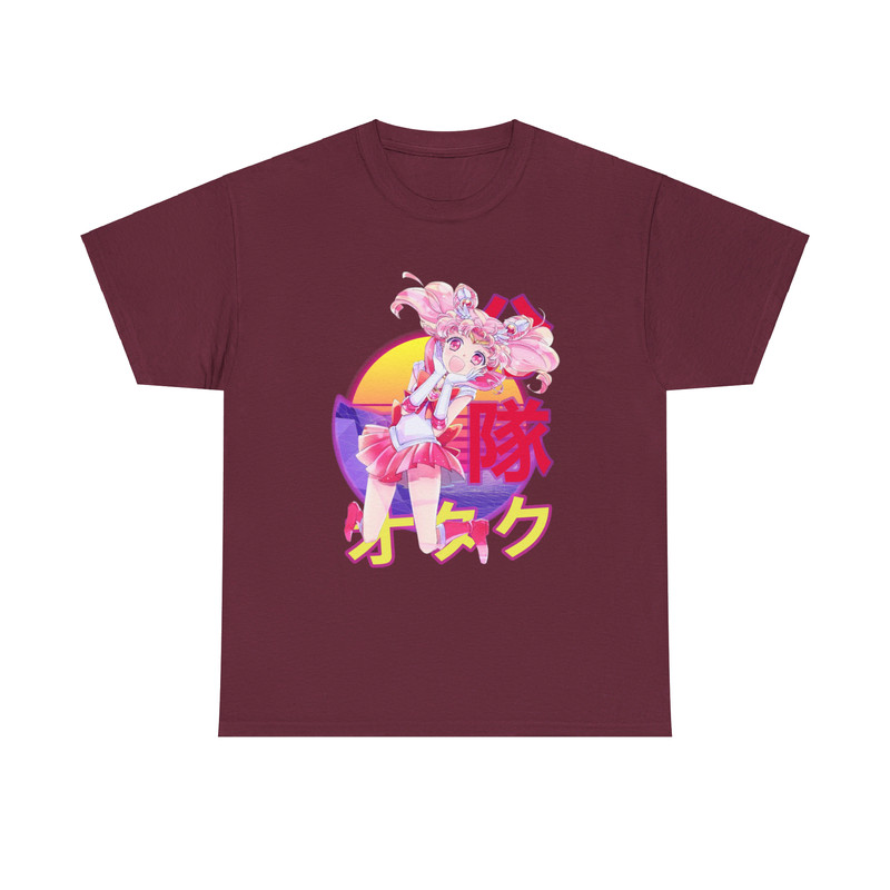 Chibiusa Sailor Chibi Moon Sailor Moon Sera Mun Retro Sunset Anime Unisex TShirt 2
