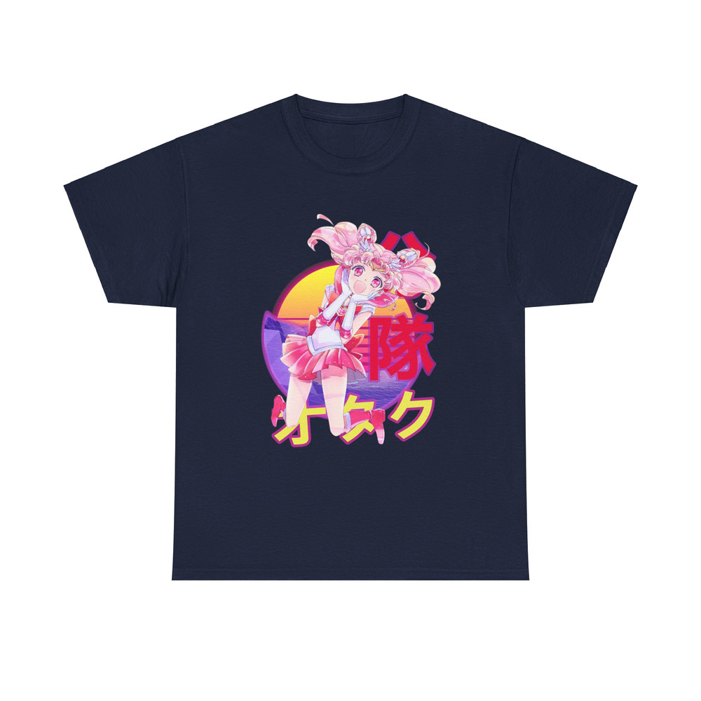 Chibiusa Sailor Chibi Moon Sailor Moon Sera Mun Retro Sunset Anime Unisex TShirt 5