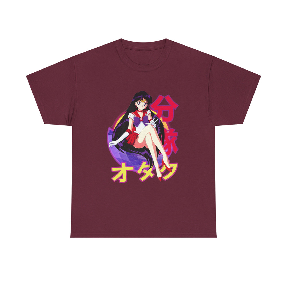 Rei Hino Sailor Mars Sailor Moon Sera Mun Retro Sunset Anime Unisex TShirt 2