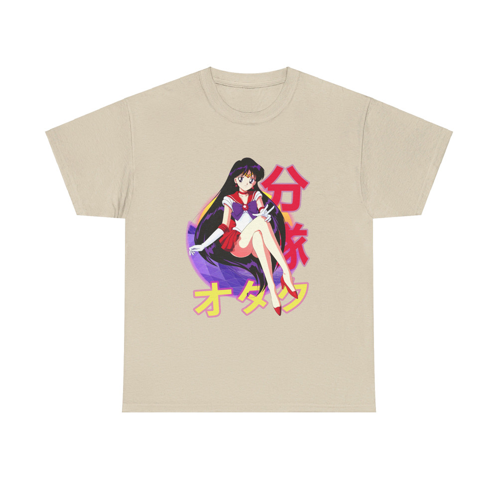 Rei Hino Sailor Mars Sailor Moon Sera Mun Retro Sunset Anime Unisex TShirt 3