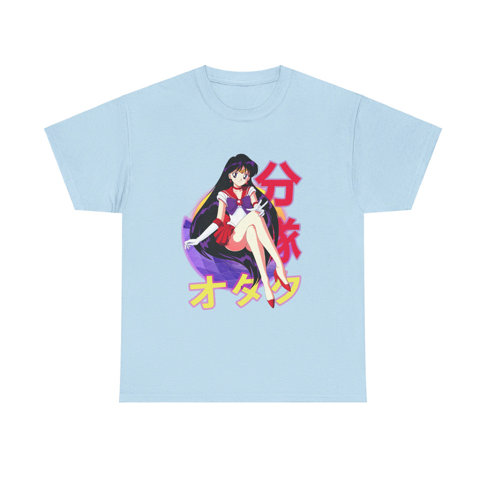 Rei Hino Sailor Mars Sailor Moon Sera Mun Retro Sunset Anime Unisex TShirt 4