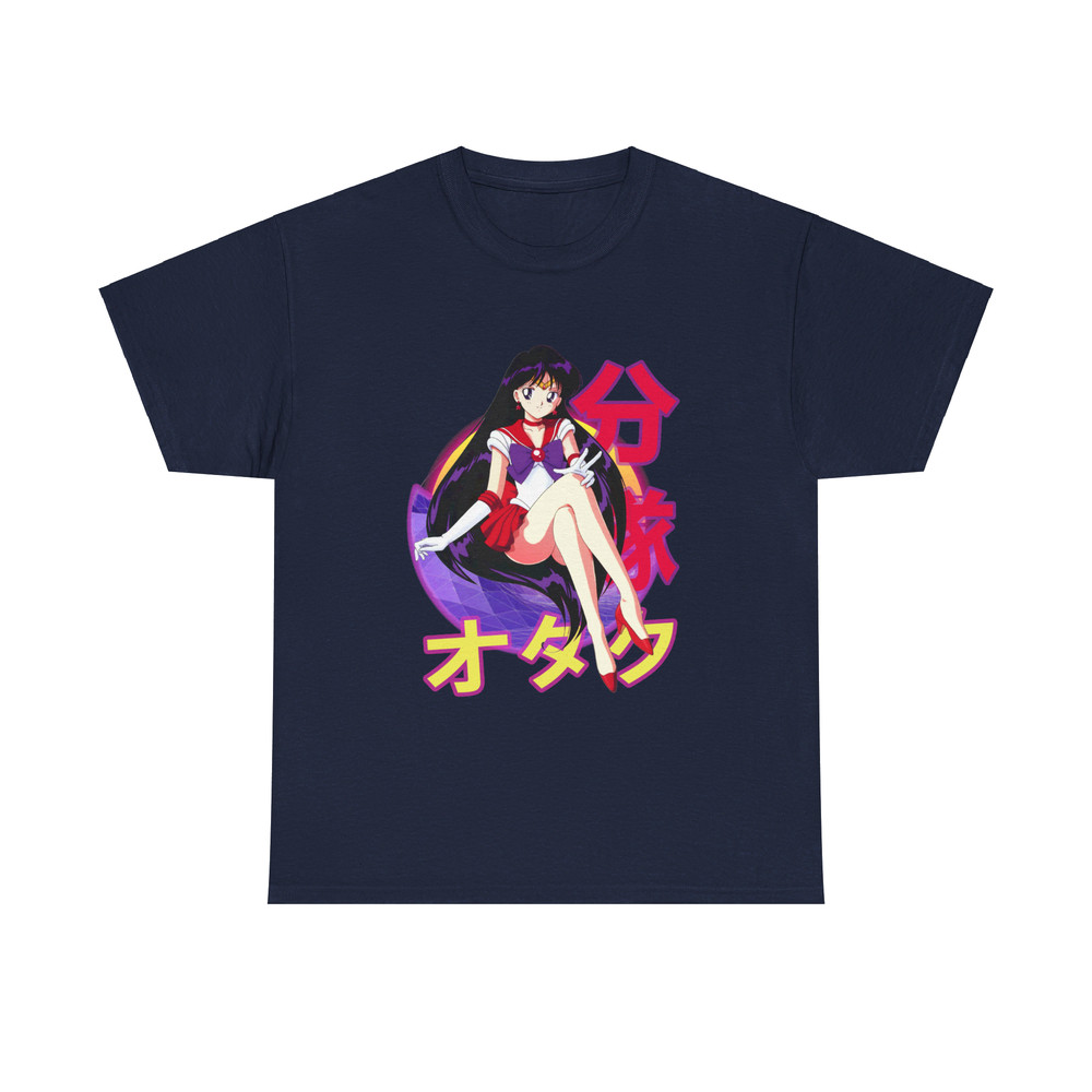 Rei Hino Sailor Mars Sailor Moon Sera Mun Retro Sunset Anime Unisex TShirt 5