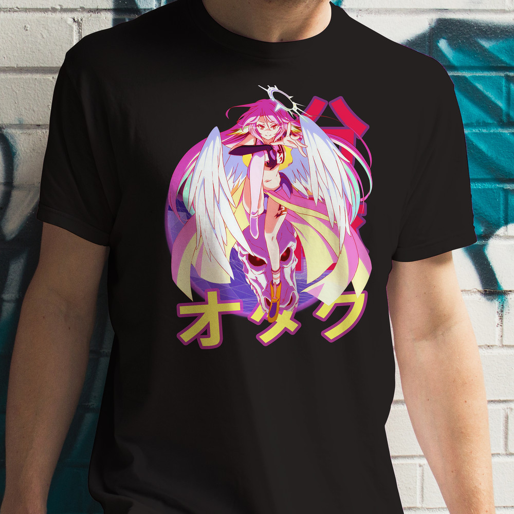 Jibril No Game No Life NGNL Retro Sunset Anime Unisex TShirt 0