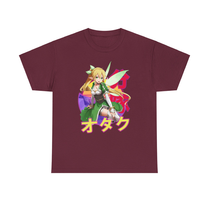 Leafa Kirigaya Suguha Art Online SAO Retro Sunset Anime Unisex TShirt 2