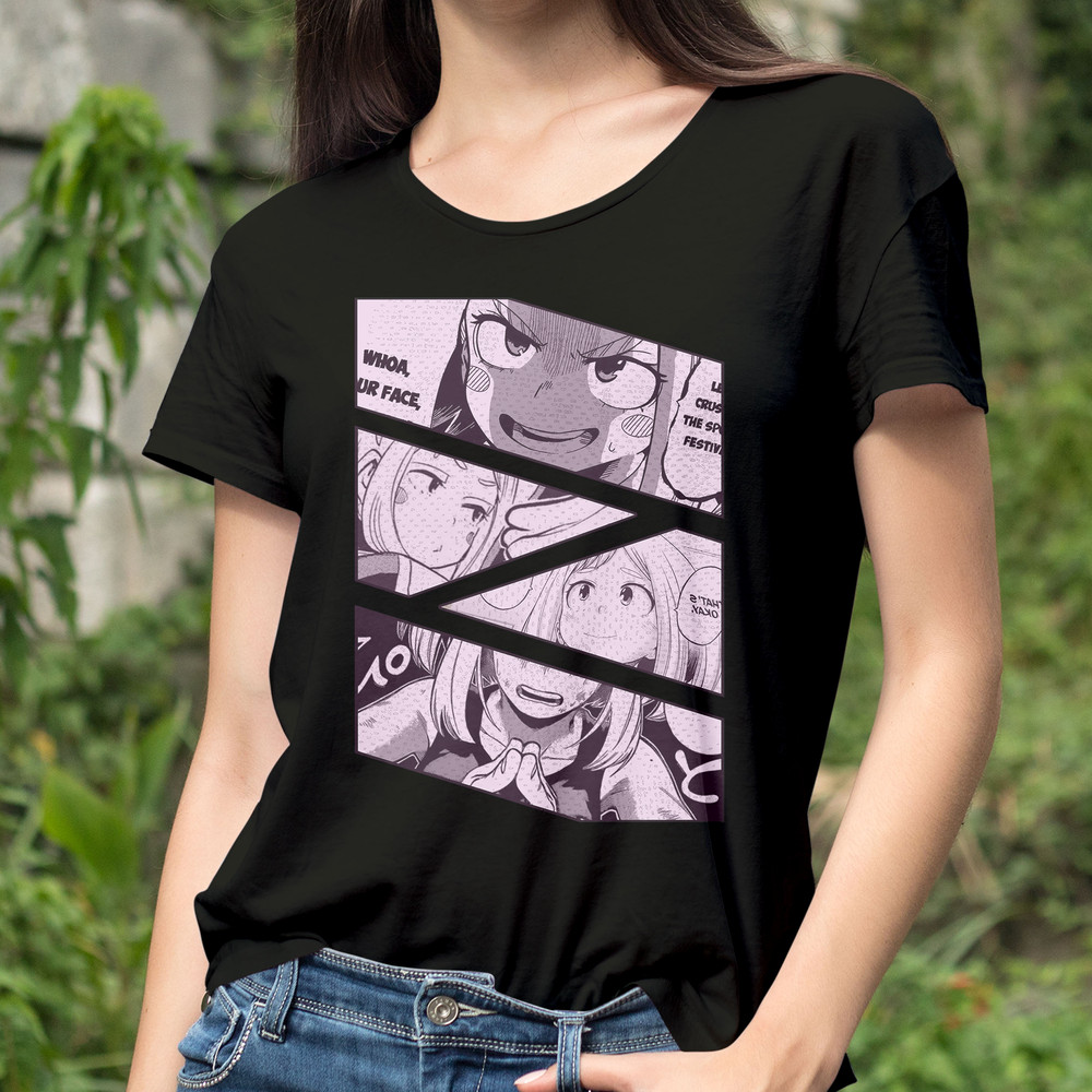Uravity Ochaco Uraraka My Hero Academia BNHA Manga Panel Anime Unisex TShirt 0