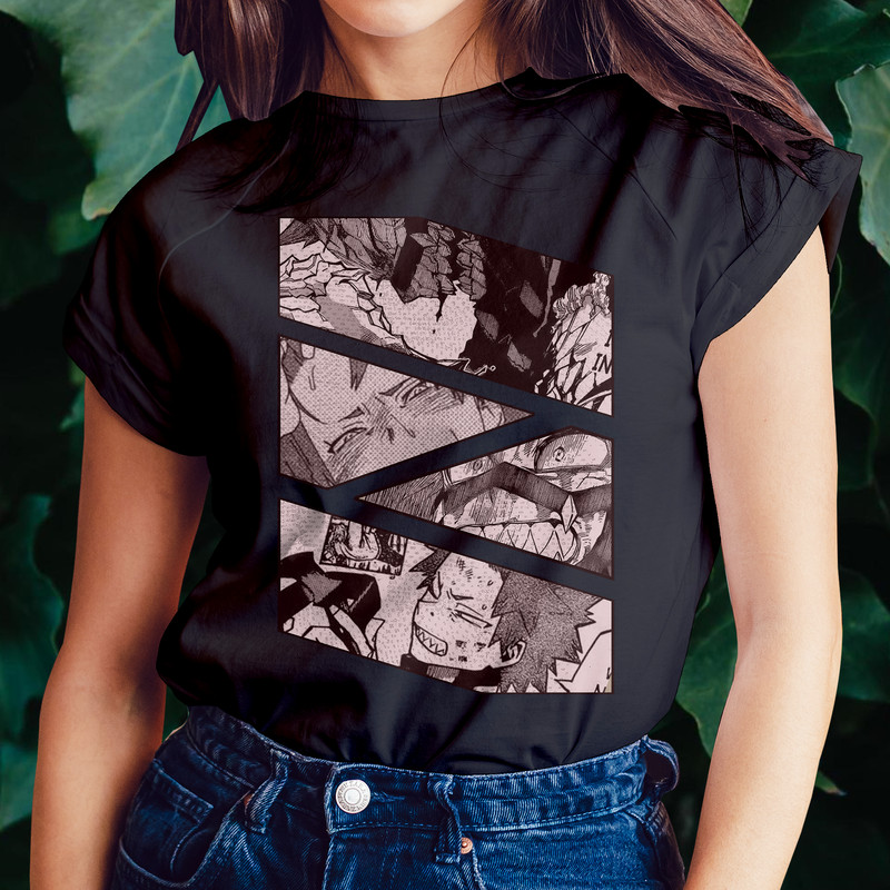 Red Riot Eijiro Kirishima My Hero Academia BNHA Manga Panel Anime Unisex TShirt 0