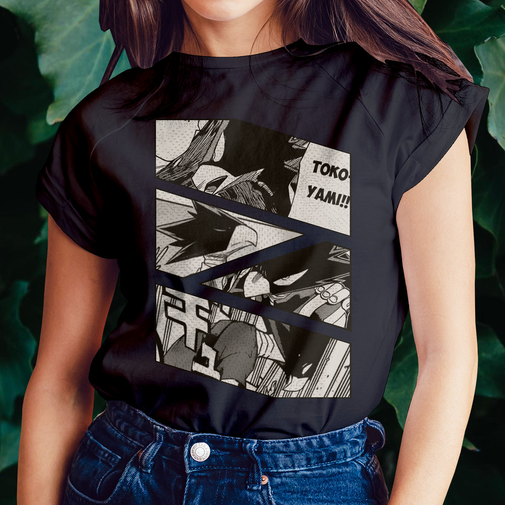 Tsukuyomi Fumikage Tokoyami My Hero Academia BNHA Manga Panel Anime Unisex TShirt 0