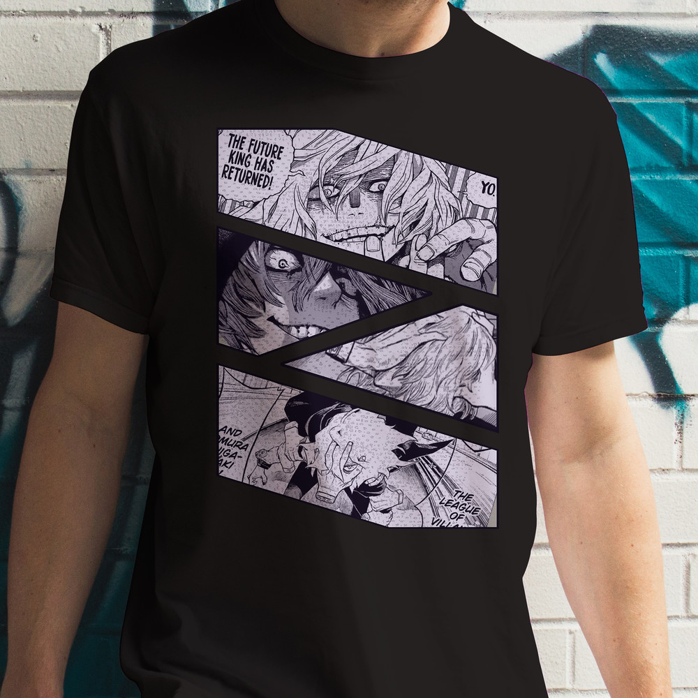 Tomura Shigaraki My Hero Academia BNHA Manga Panel Anime Unisex TShirt 0