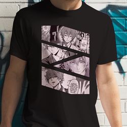 satoshi isshiki food wars shokugeki no soma manga panel anime unisex t-shirt