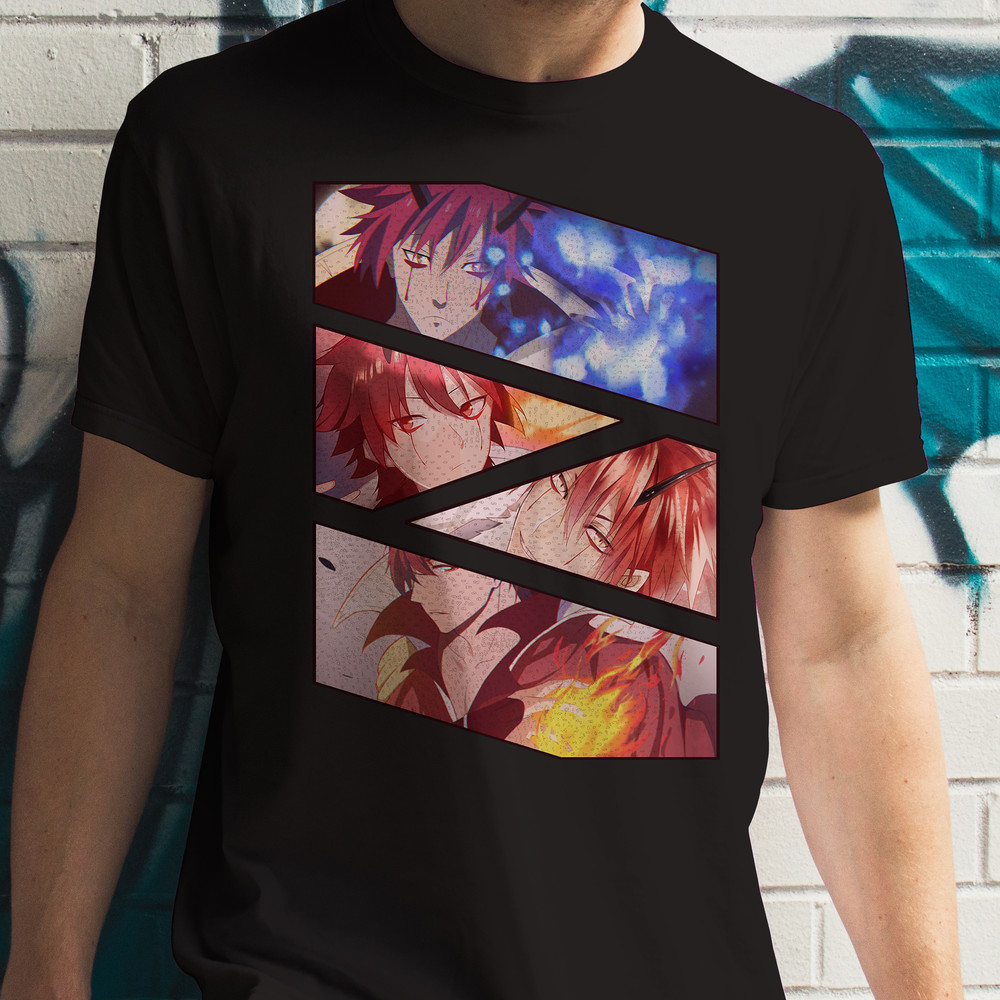 Benimaru TenSura Tensei Slime That Time I Got Reincarnated As A Slime Manga Panel Anime Unisex TShirt 0