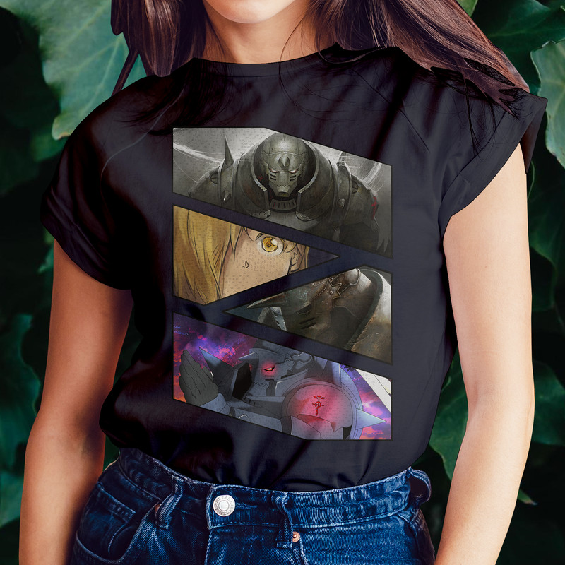 Alphonse Elric FMAB Fullmetal Alchemist Manga Panel Anime Unisex TShirt 0