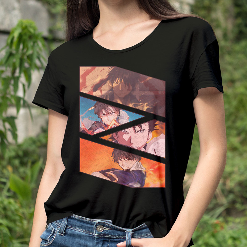 Roy Mustang FMAB Fullmetal Alchemist Manga Panel Anime Unisex TShirt 0