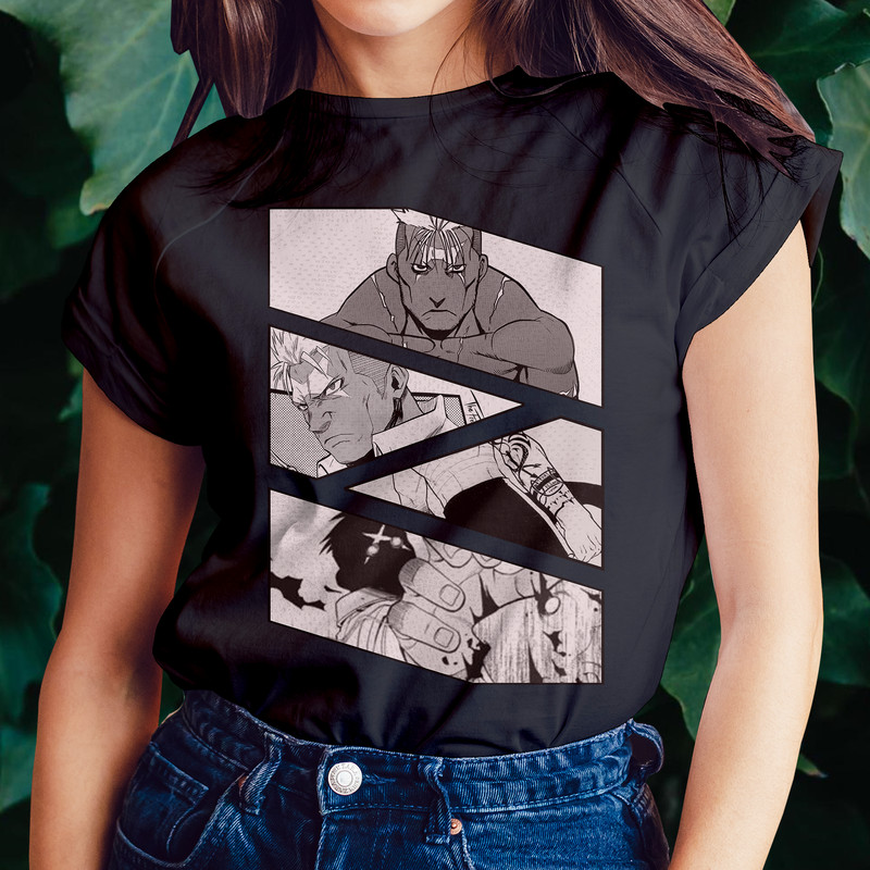 Scar Fullmetal Alchemist FMAB Manga Panel Anime Unisex TShirt 0