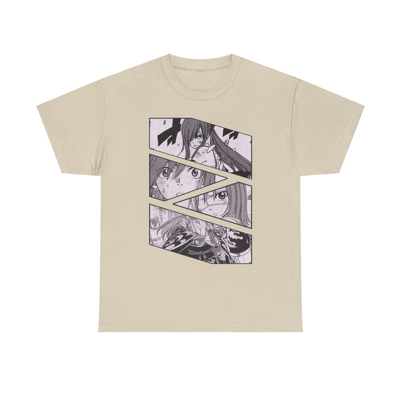 Erza Scarlet Fairy Tail Feari Teiru Manga Panel Anime Unisex TShirt 3