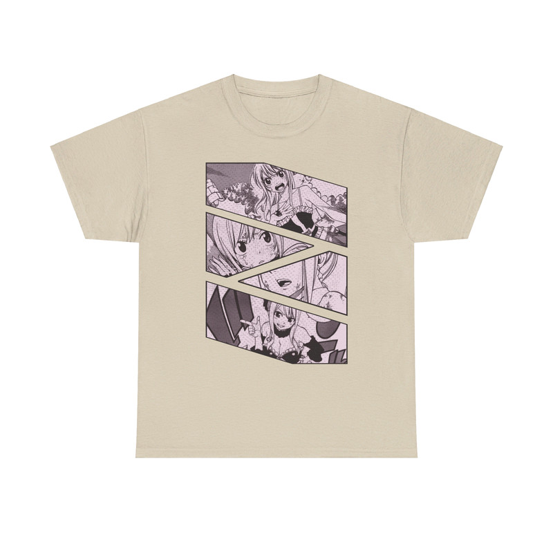 Lucy Heartfilia Fairy Tail Feari Teiru Manga Panel Anime Unisex TShirt 3
